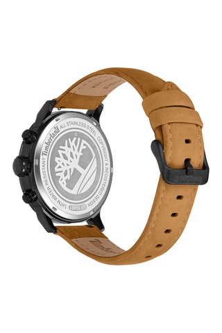 Montre à quartz en cuir - Marron et noir