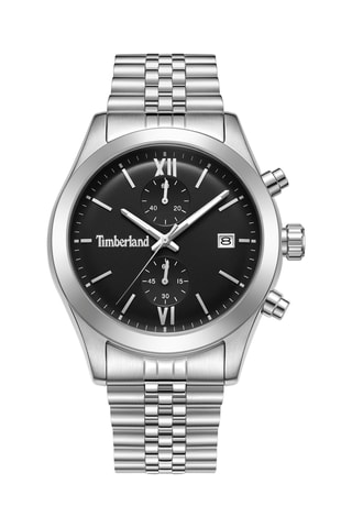 Montre à quartz en acier - Chronographe - Argenté