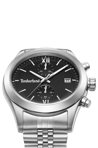 Montre à quartz en acier - Chronographe - Argenté