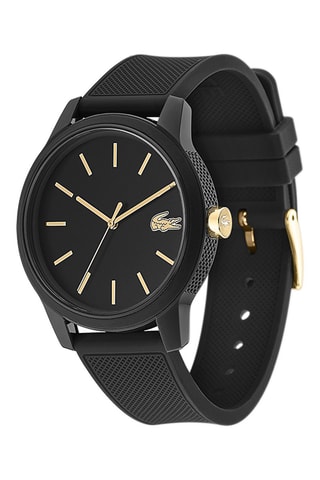 Reloj de cuarzo de silicona - Negro