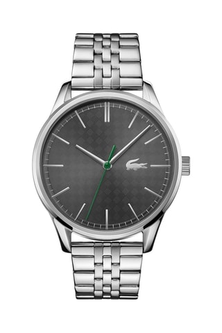 Reloj de cuarzo de acero Vienna - Plateado
