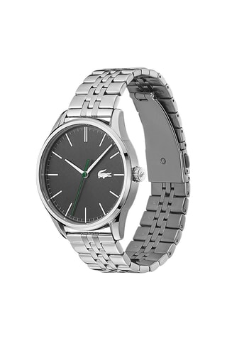Reloj de cuarzo de acero Vienna - Plateado