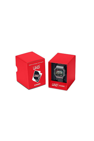 Reloj de cuarzo de acero - Cronómetro - Negro y gris