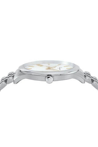 Reloj de cuarzo de acero - Plateado