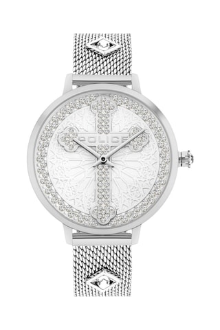 Reloj de cuarzo de acero - Plateado