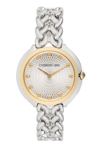 Reloj de cuarzo de acero Maira - Plateado