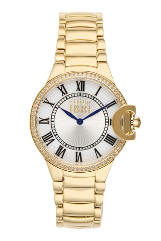 Reloj de cuarzo de acero Ghirla - Dorado