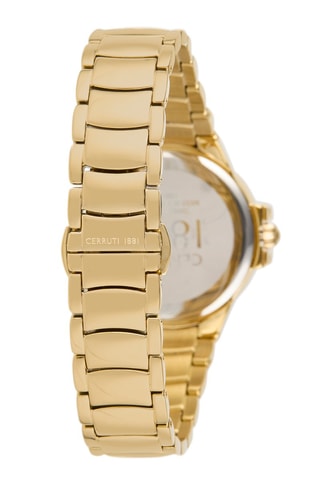 Reloj de cuarzo de acero Ghirla - Dorado