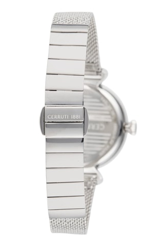 Reloj de cuarzo de acero Cerrisi - Plateado