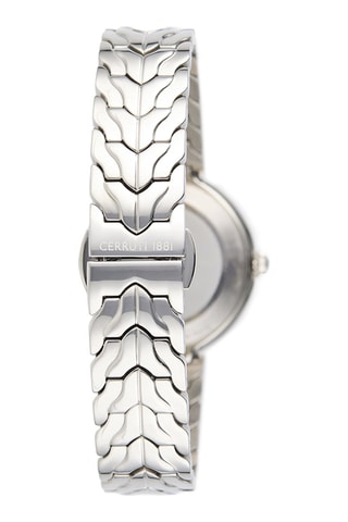 Reloj de cuarzo de acero Aurina - Plateado