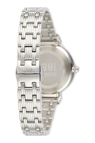 Reloj de cuarzo de acero Maira - Plateado