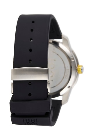 Reloj de cuarzo de caucho Lagonegro - Negro