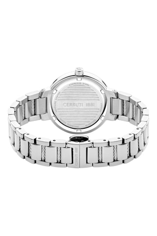 Reloj de cuarzo de acero Gardena - Plateado