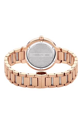 Reloj de cuarzo de acero Gardena - Rosa