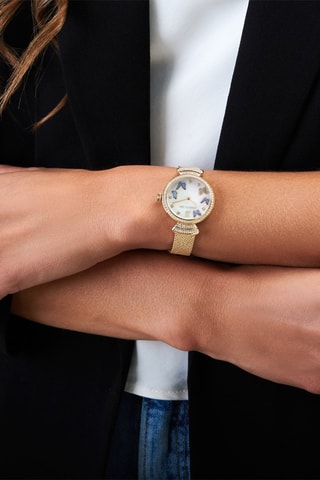 Reloj de cuarzo de acero Cerrisi - Dorado