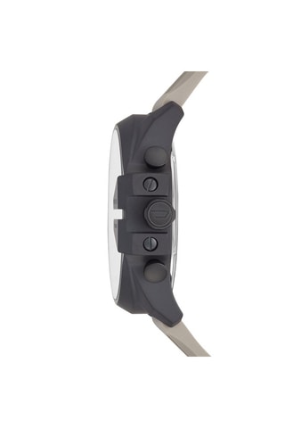 Reloj de cuarzo de silicona - Cronógrafo - Beige y negro