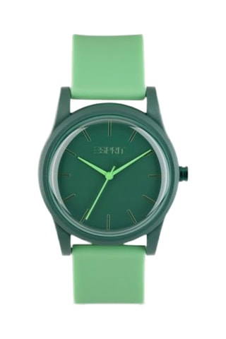 Reloj de cuarzo de silicona - Verde
