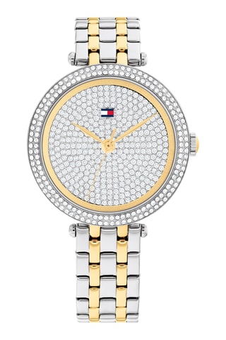 Reloj de cuarzo de acero inoxidable - Plateado y dorado