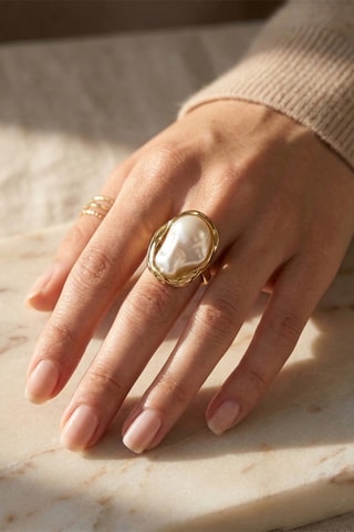 Anello - Placcato oro giallo