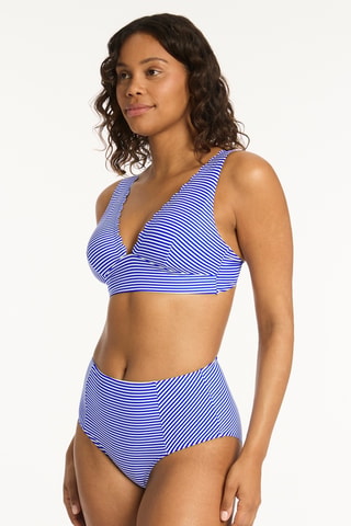 Sujetador de bikini Varsity - Azul rey