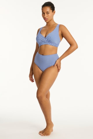 Sujetador de bikini Varsity - Azul rey