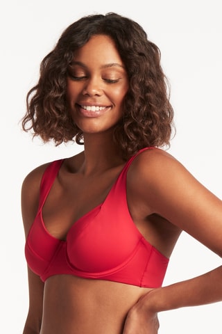 Sujetador de bikini Essentials - Rojo