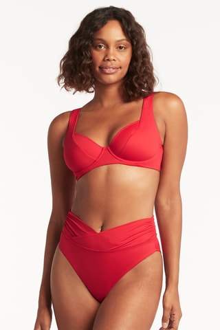 Sujetador de bikini Essentials - Rojo