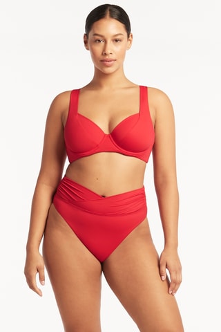 Sujetador de bikini Essentials - Rojo