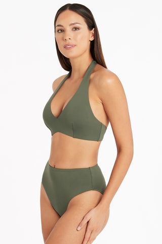 Sujetador de bikini Essentials - Caqui
