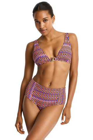 Braga de bikini de talle alto Tessera - Azul rey