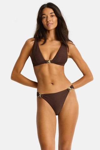 Braga de bikini Luminara - Marrón oscuro
