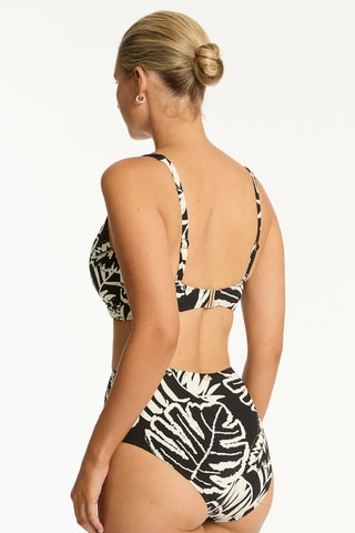 Braga de bikini de talle alto Jungle Book - Negro