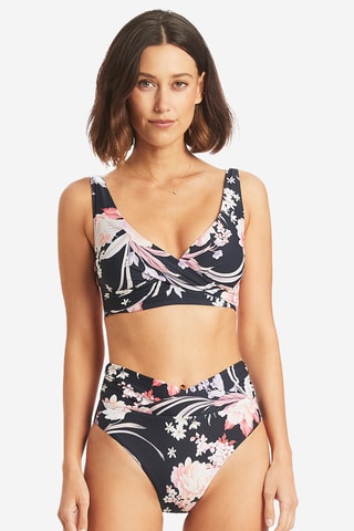 Braga de bikini de talle alto Martini - Negro