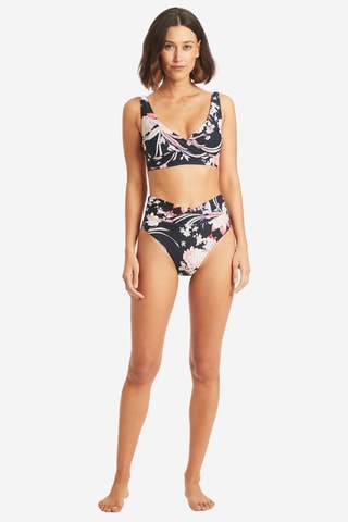 Braga de bikini de talle alto Martini - Negro
