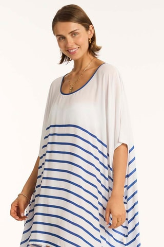 Vestido de playa Amalfi - Azul oscuro