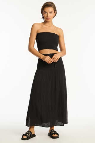 Falda de playa Sunset - Negro