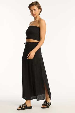 Falda de playa Sunset - Negro