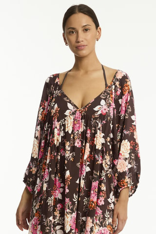 Vestido de playa Rosewood - Marrón oscuro