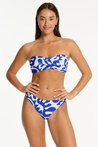 Sujetador de bikini Seascape - Azul cobalto