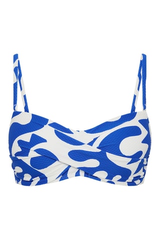 Sujetador de bikini Seascape - Azul cobalto