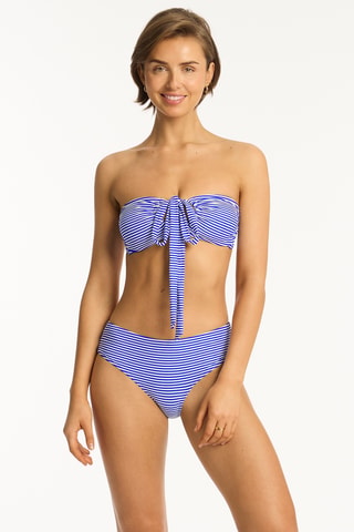 Sujetador de bikini Varsity - Azul cobalto