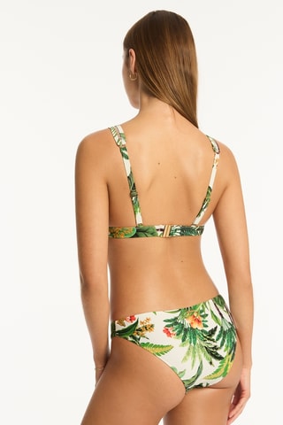 Sujetador de bikini Lotus - Blanco