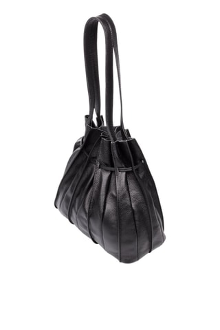 Mala bucket em couro Preto