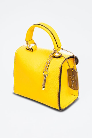 Mala em couro Annicco Amarelo - Firenze Artegiani