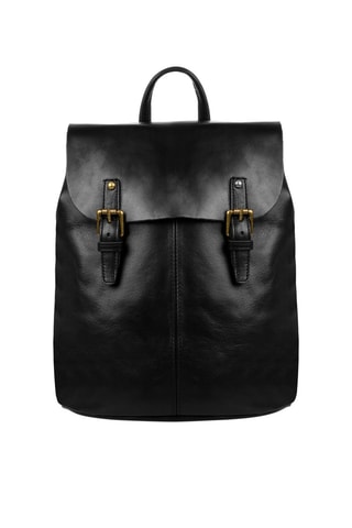 Mochila em couro Preto - Firenze Artegiani  - Preto