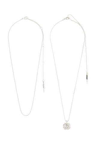 2 collares Feel - Chapado en plata