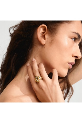 Anillo Sunset - Chapado en oro amarillo