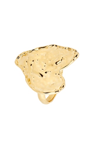 Anillo Rayan - Chapado en oro amarillo