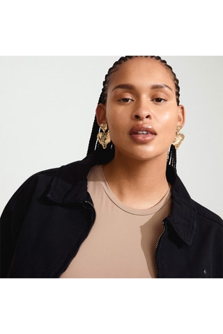 Pendientes Rayan - Chapado en oro amarillo