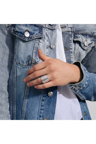 Anillo Laurel - Chapado en plata